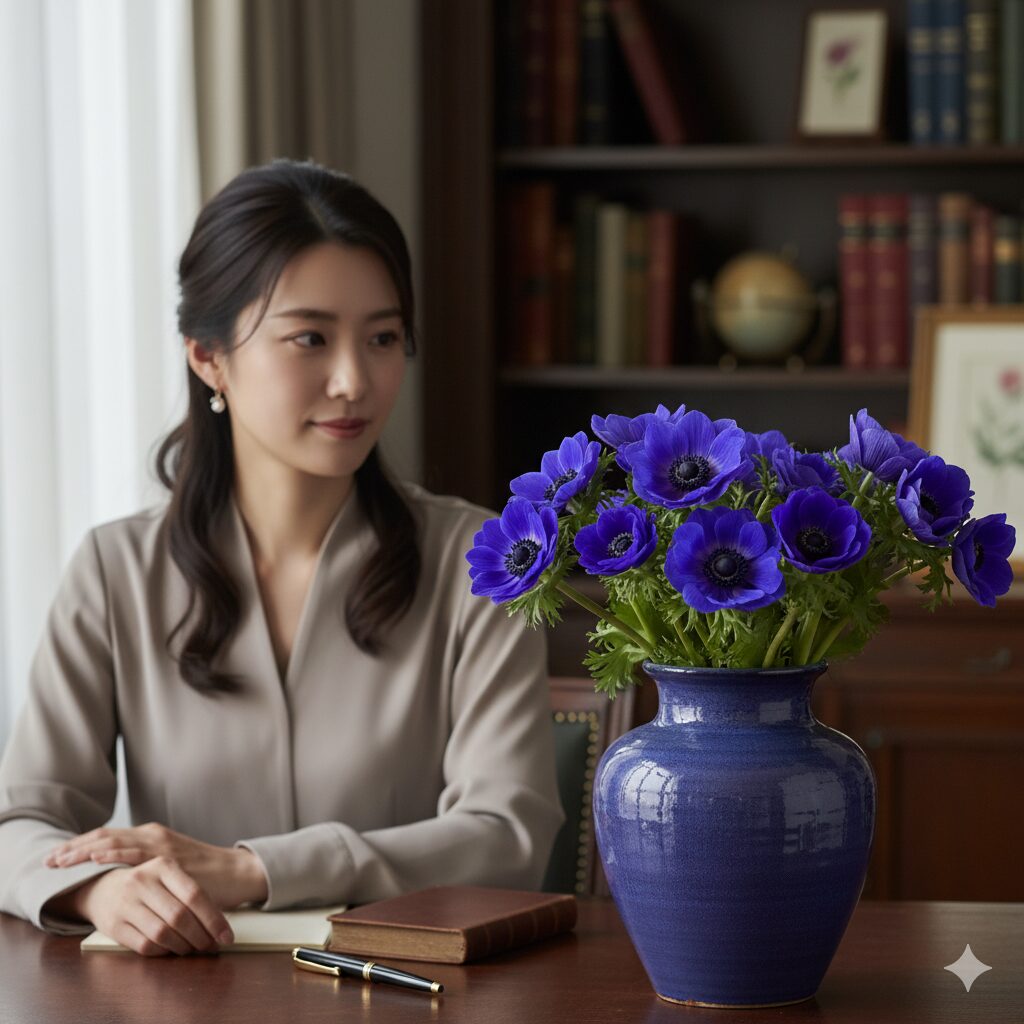 結婚式や祝い事に使われる白いアネモネのウェディングブーケ