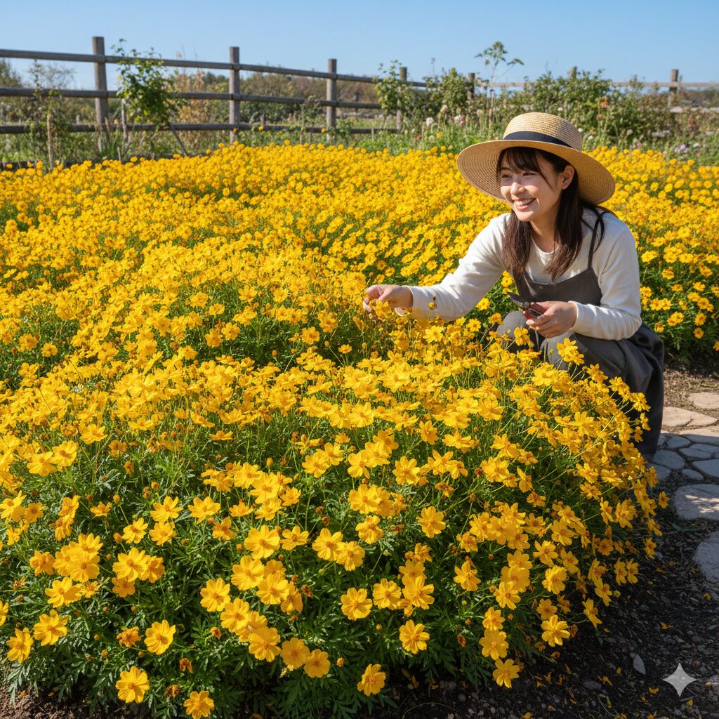 ウィンターコスモス 伸びすぎ