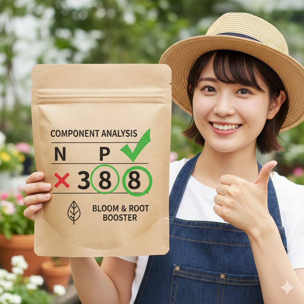 ウィンターコスモスに適した低窒素・高リン酸カリの肥料成分比率