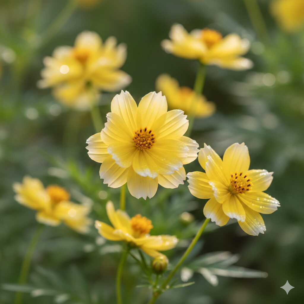 「怖い」という噂とは対照的な、可憐で愛らしい姿のウィンターコスモスの花