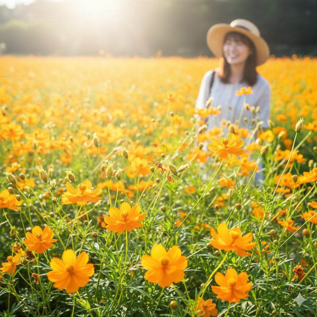 コスモス 花言葉 本数 「野性的な美しさ」の花言葉を持つ、鮮やかなオレンジ色のキバナコスモス