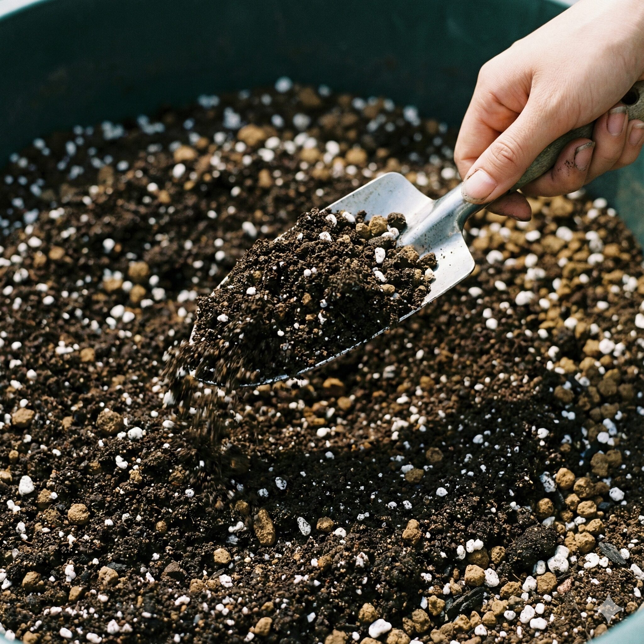 サルビア ミラージュ 育て方　赤玉土やパーライトを配合した水はけの良いサルビアミラージュ用の培養土