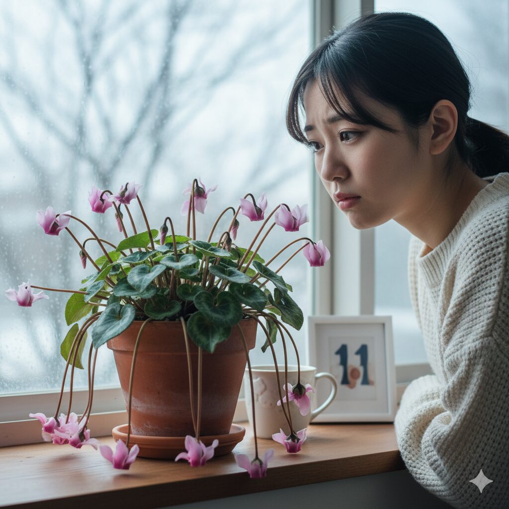 シクラメン 茎がふにゃふにゃ