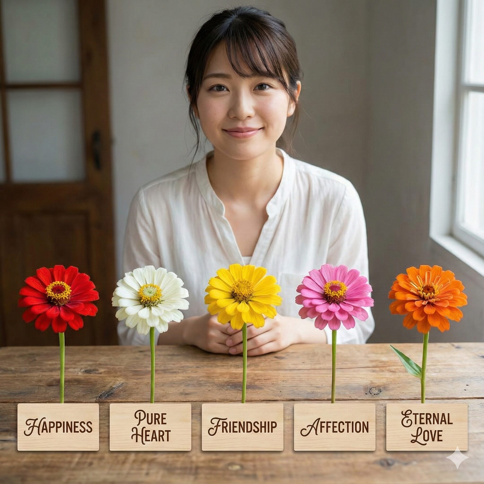 ジニア 花言葉 怖い 赤、白、黄、ピンク、オレンジの色別に異なるジニアの花言葉と意味をまとめた一覧イメージ