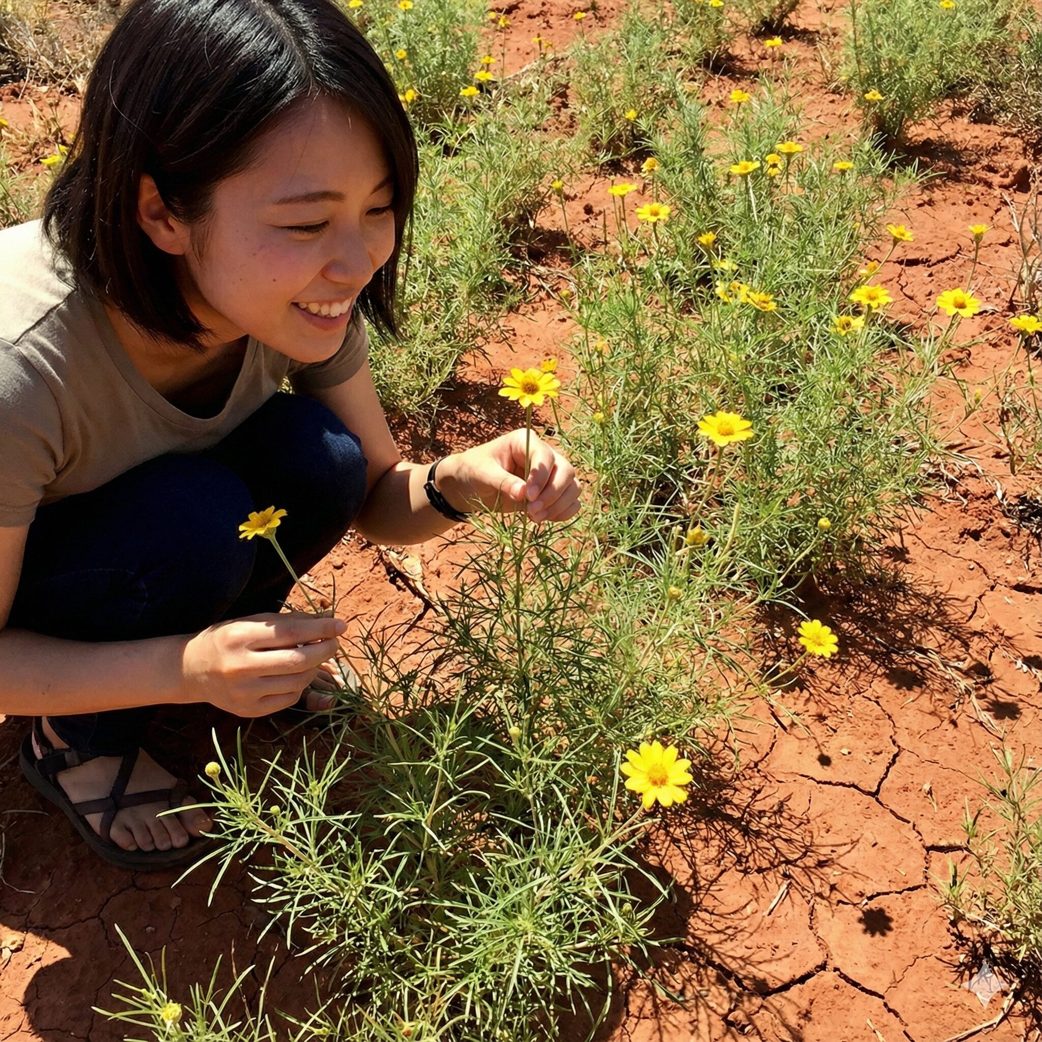 ジニアと百日草の違い　細い葉と一重の小花が特徴的な原種系ジニア・リネアリス