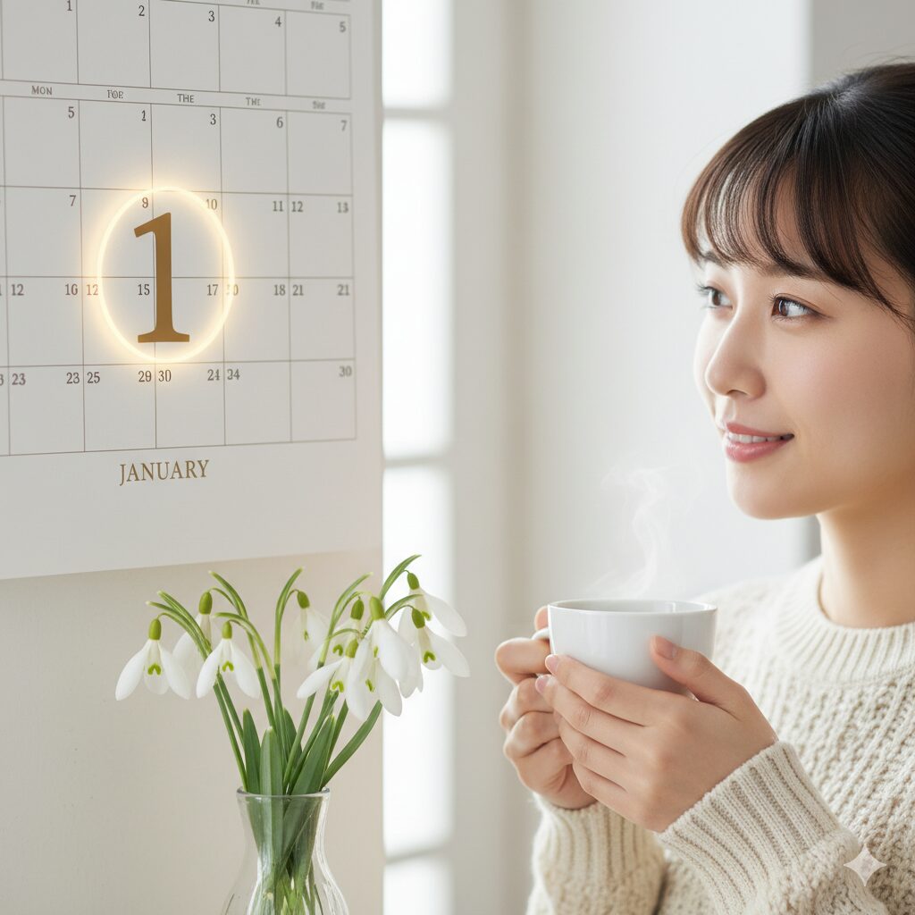 1月1日の誕生花とされるスノードロップ。新年の始まりと再生の象徴