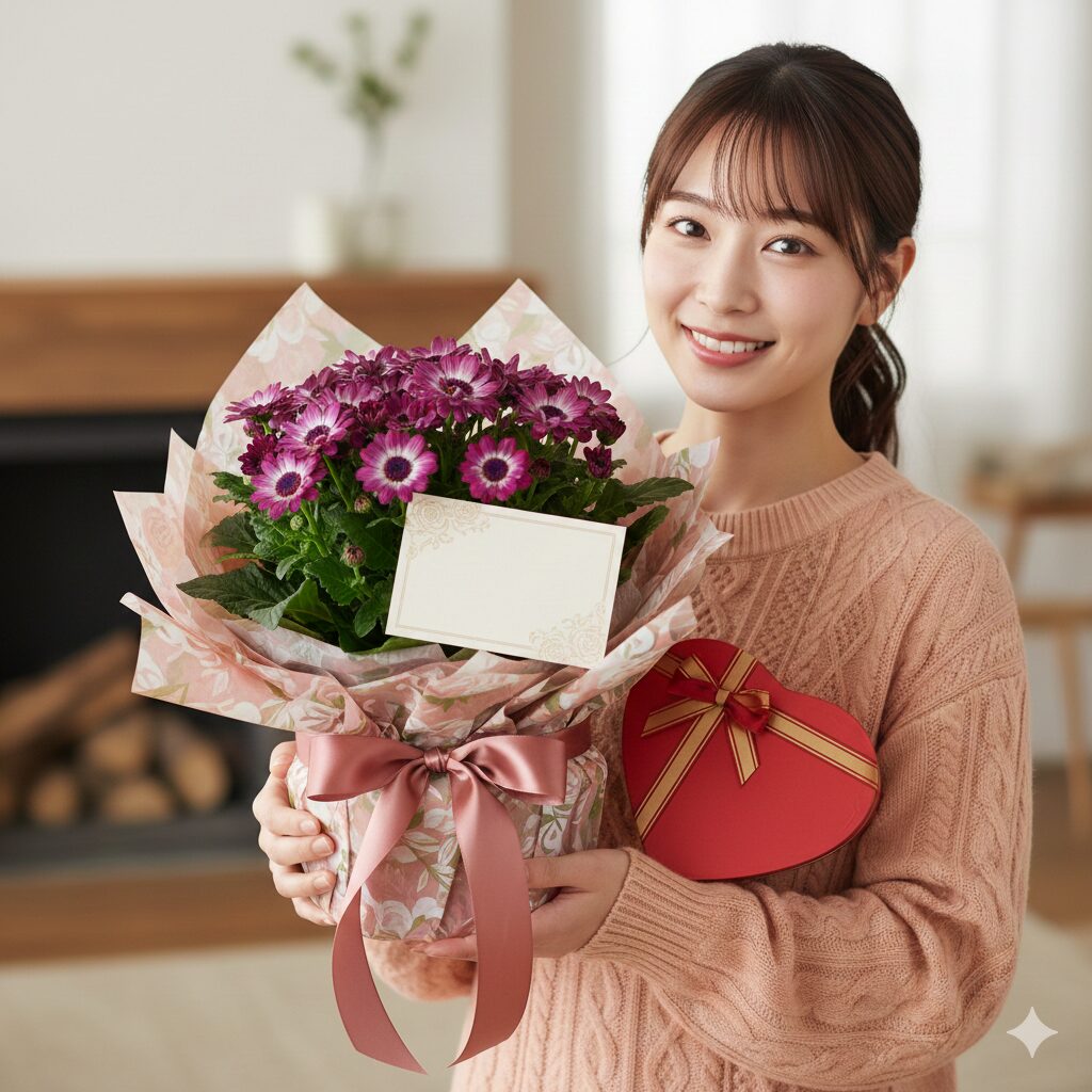 2月14日の誕生花としてバレンタインデーのプレゼントに最適なセネッティの鉢植え