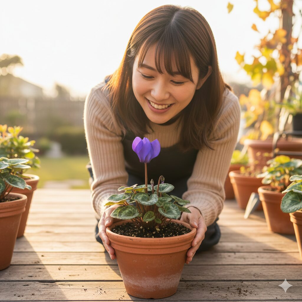 夏越しに成功して翌年も開花した2年目のセレナーディア アロマブルー