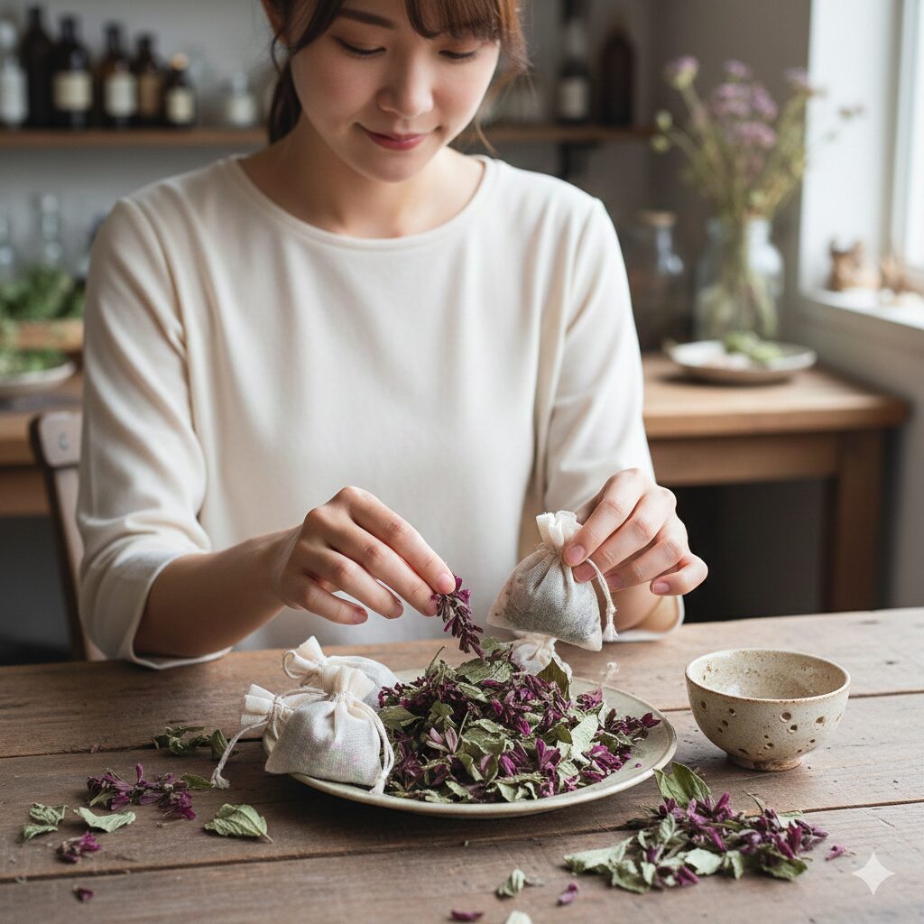 チェリーセージ 花言葉　独特の香りを活かし、ドライフラワーやサシェ（匂い袋）として活用されているチェリーセージ