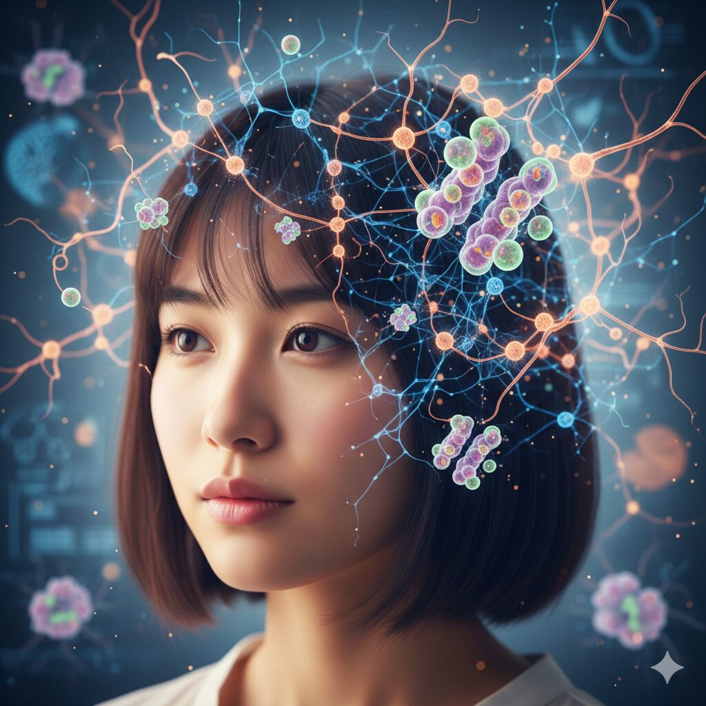 チェリーセージ毒性 脳細胞のGABAA受容体に対し、ツヨンが拮抗作用を起こす様子を示す概念図。ツヨンによる痙攣・発作のリスク