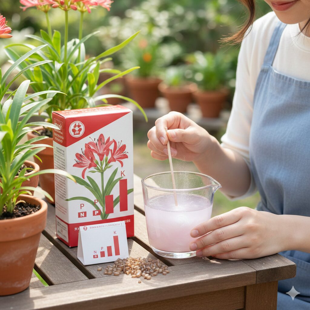ネリネ 球根 植え方　ネリネの球根を太らせるために効果的なカリウム成分の多い肥料