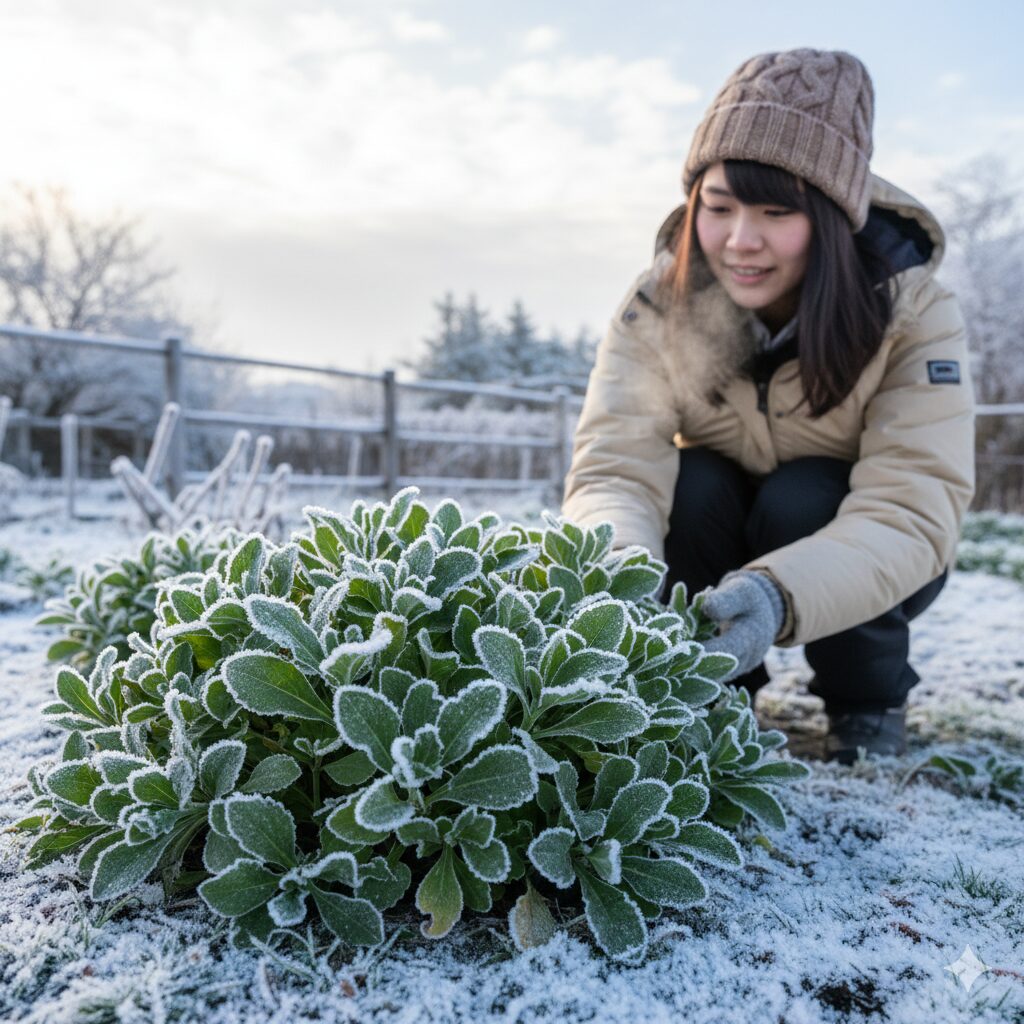 霜に耐えるノースポールの健全な株
