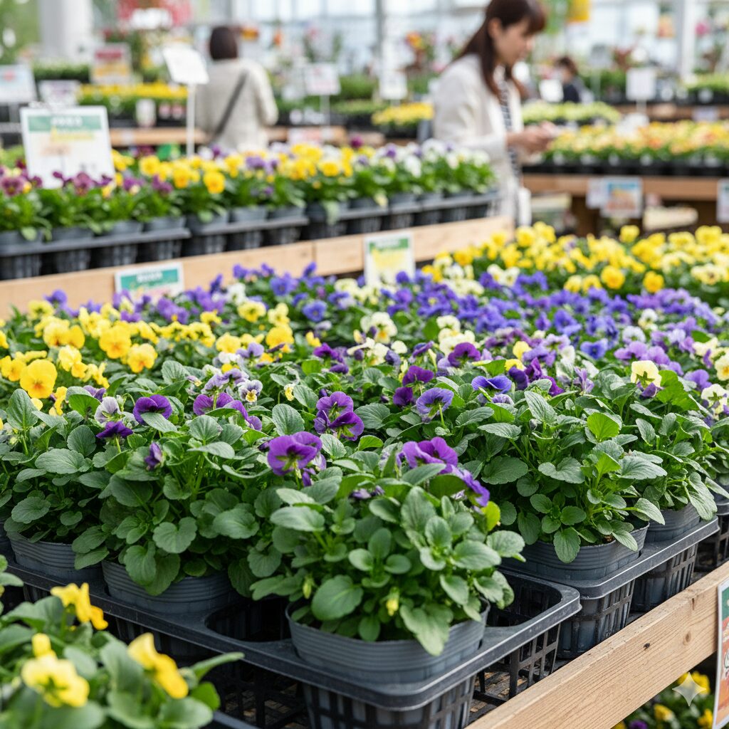 フィオリーナ 花言葉　植え付け前の健康なフィオリーナの苗。花言葉「誠実」に応えるための良い苗選びの参考に。
