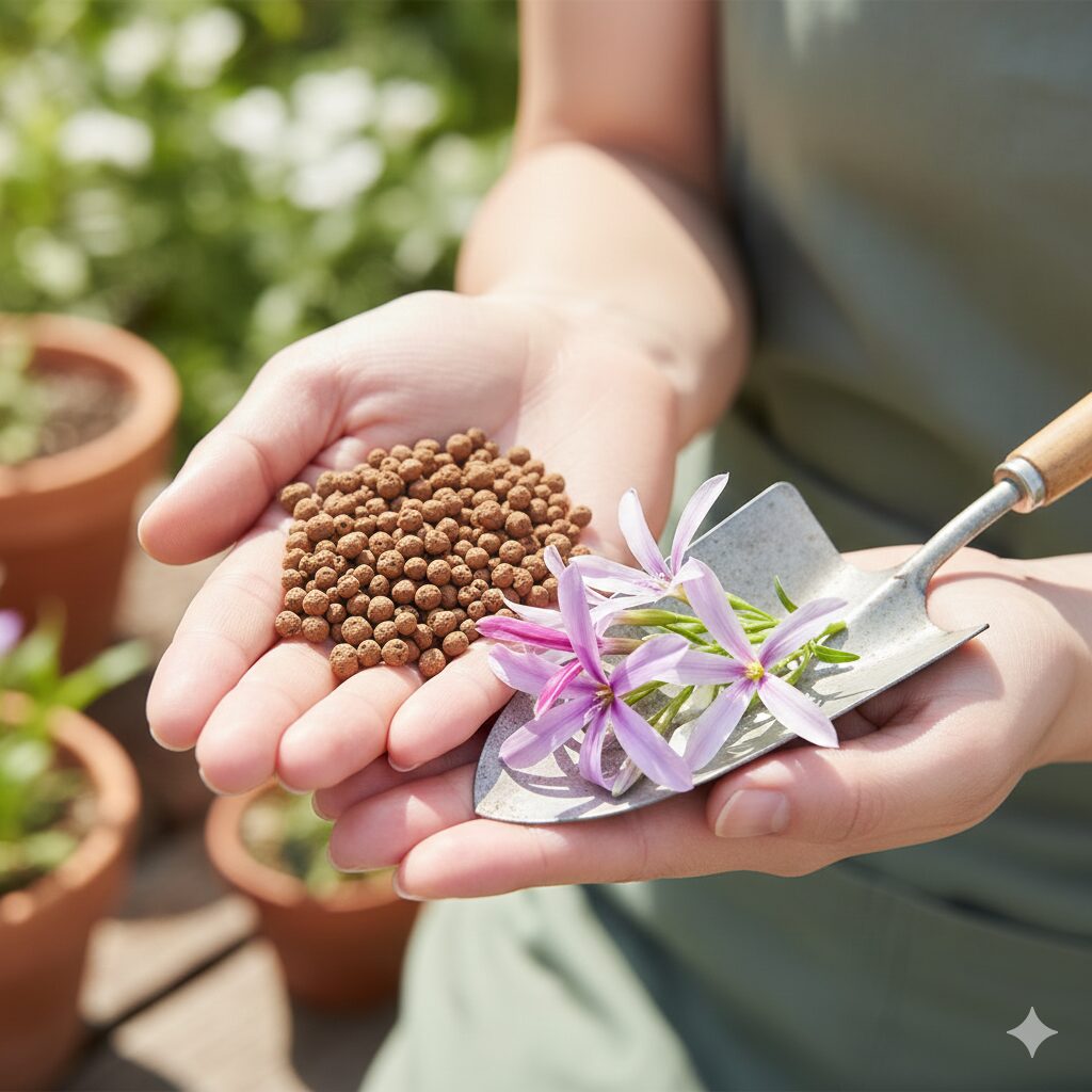 フェアリースター 挿し木　挿し木の成功率を高める清潔で無菌な基本用土「赤玉土（小粒）」のクローズアップ