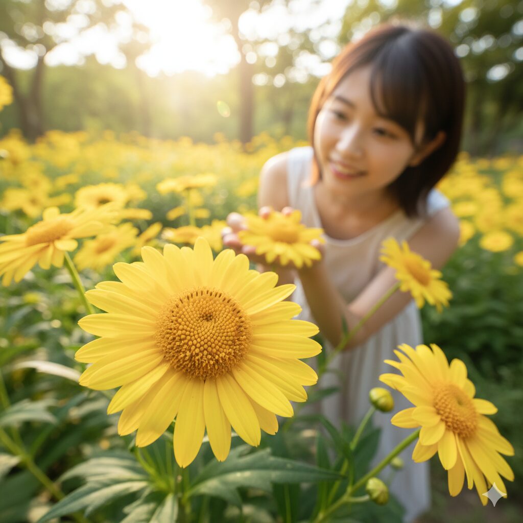 明るい黄色のボンザマーガレット「イエローサブマリン」