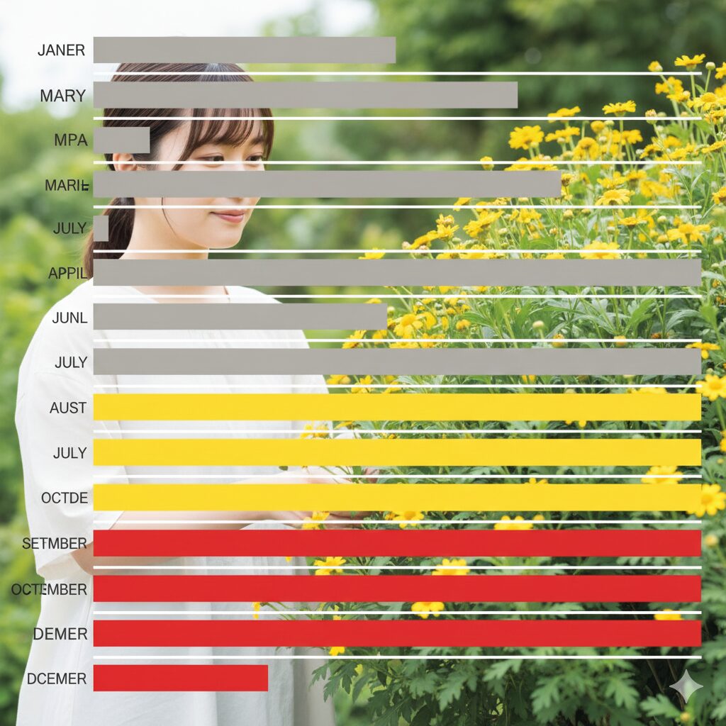 ユリオプスデージー 摘心　ユリオプスデージーの年間剪定カレンダー：5月〜6月が適期、8月以降は剪定禁止期間