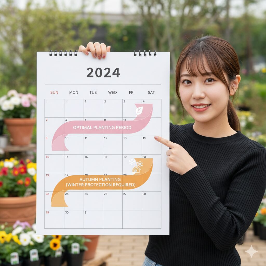 星空マムの地植えに最適な時期（春植えと秋植えのタイミング）