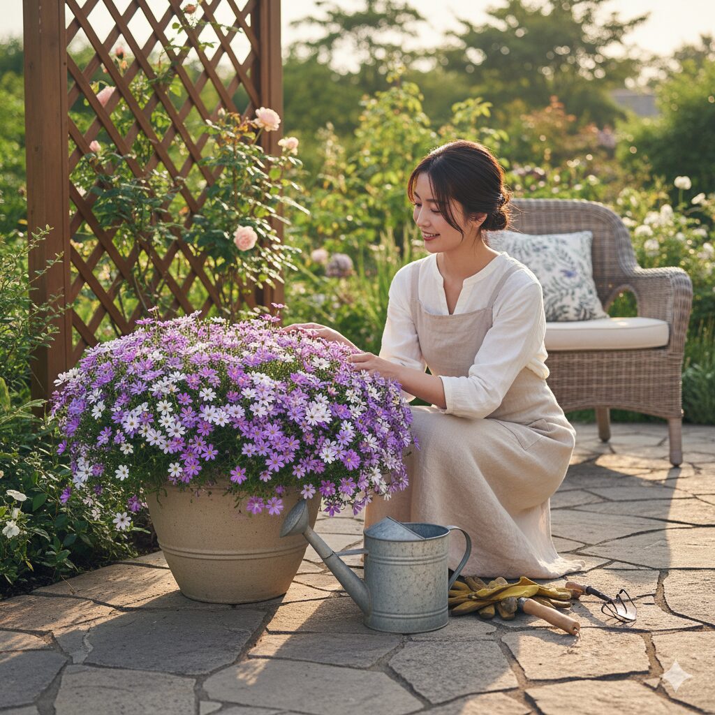 星空マムのある暮らし:春と秋の開花時期を楽しむガーデニングの風景