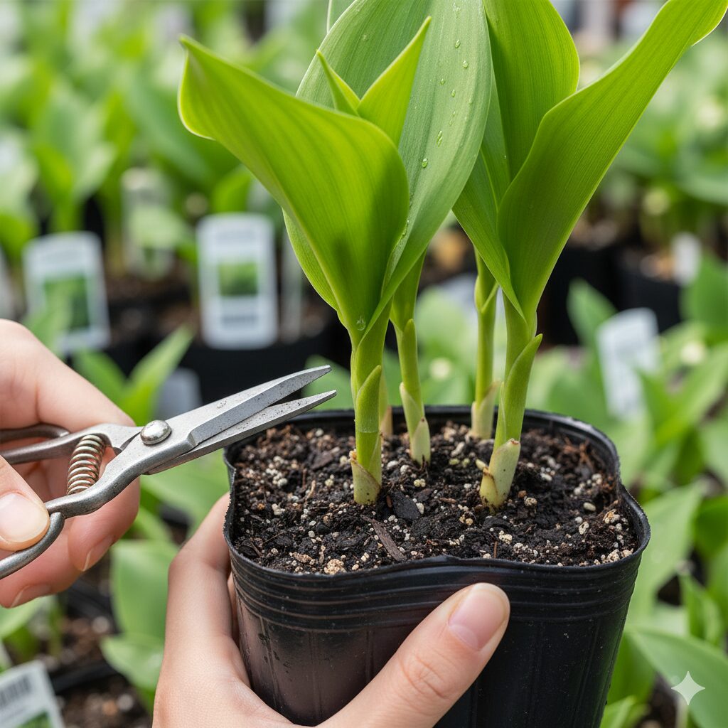 すずらん 何月9　園芸店で販売されている芽が太く元気なすずらんのポット苗の選び方