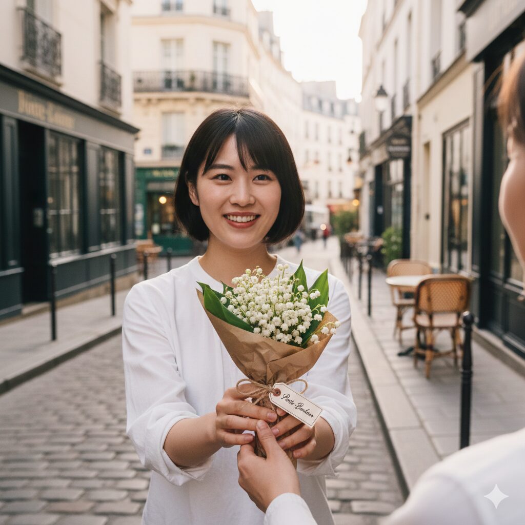 すずらん 花言葉 結婚3　フランスの5月1日スズランの日に贈られる幸福の花束