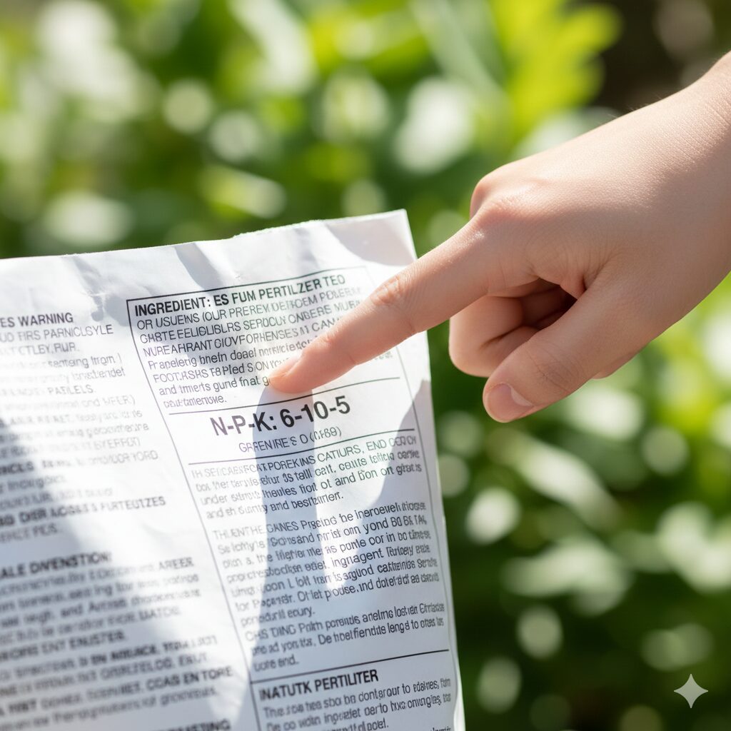 クレマチス 肥料 時期　肥料選びで確認すべきN-P-K（窒素・リン酸・カリウム）の成分表示