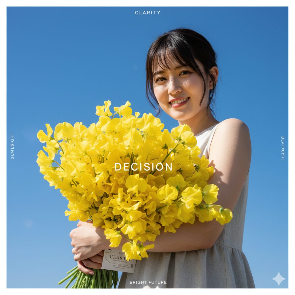 スイートピー 花言葉 怖い7　黄色のスイートピー、判断力と分別を意味するビタミンカラーの花