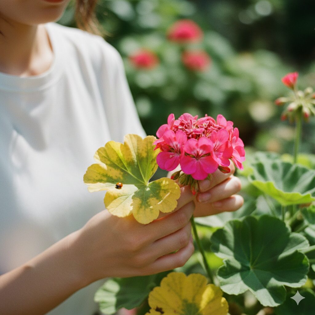ゼラニウム 葉が黄色くなる