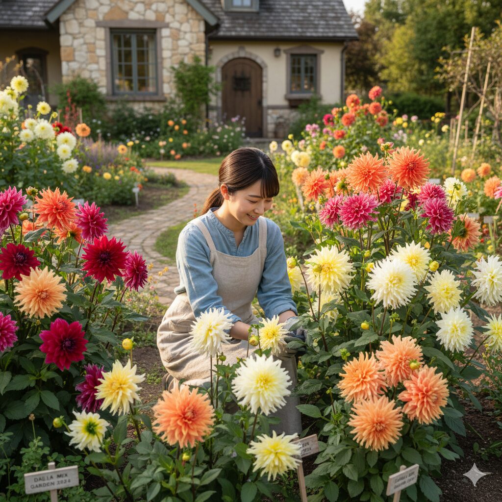 ダリア 茎 空洞