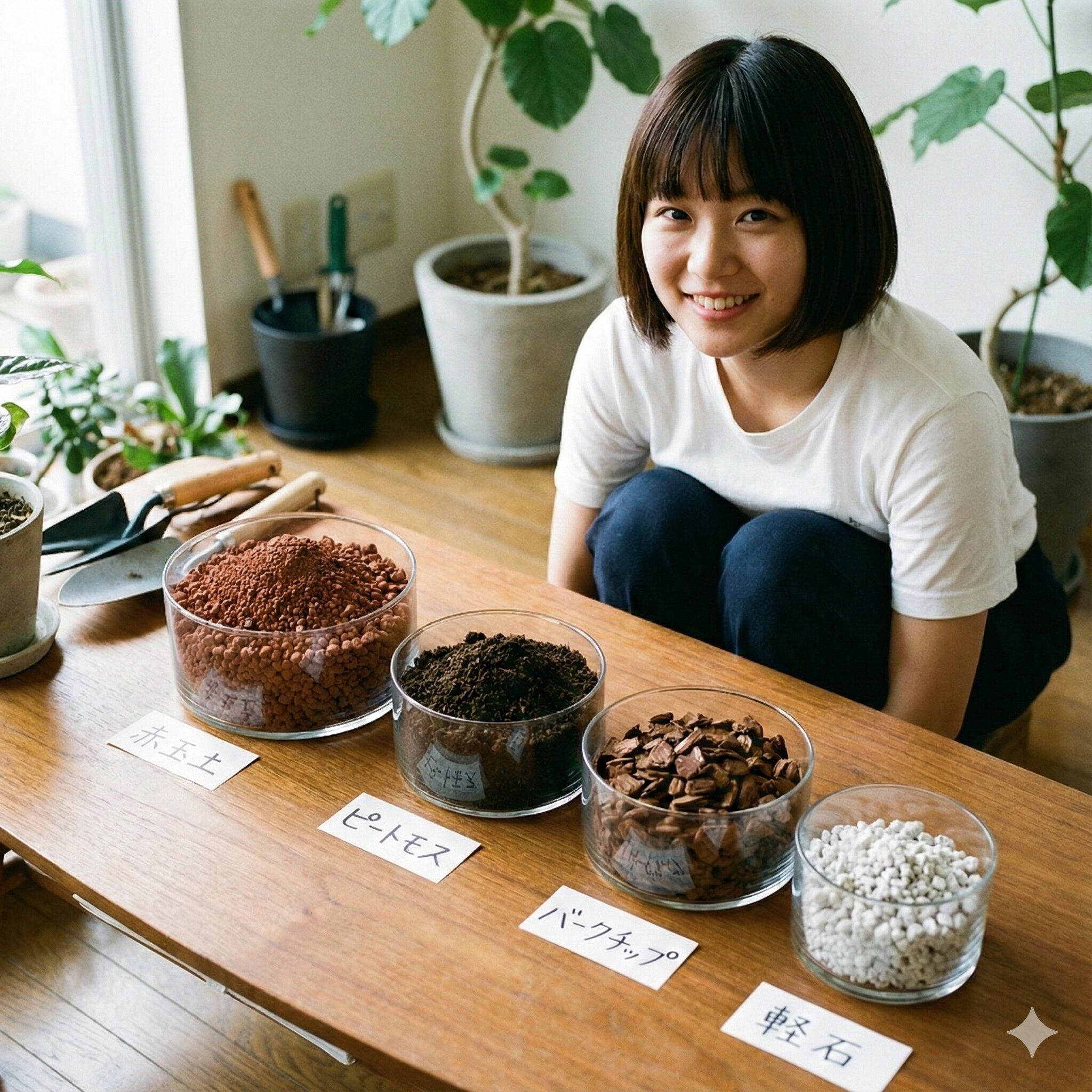 アンスリウム 育て方 花が咲かない7　アンスリウムの植え替えに適した水はけの良い配合土