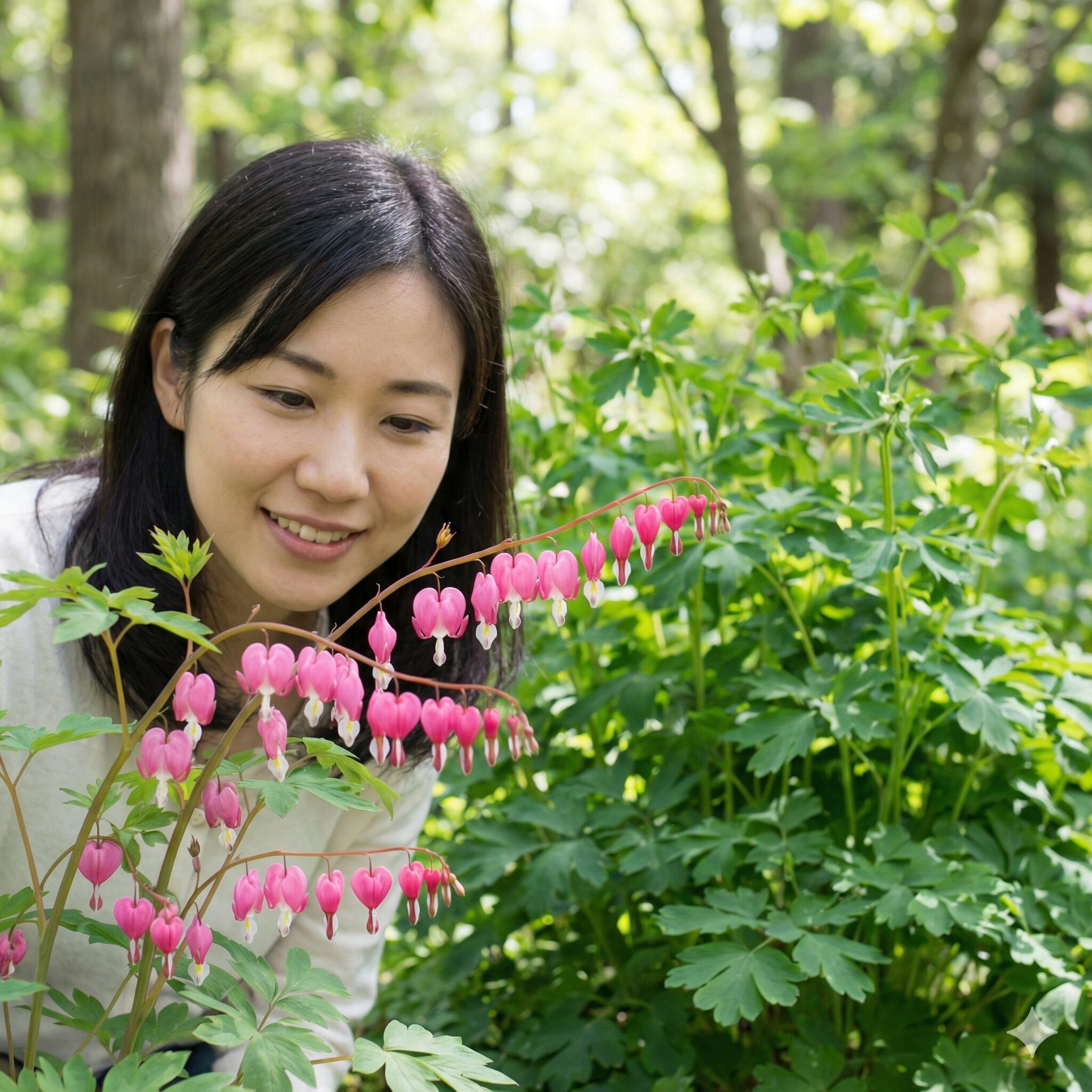 オダマキに似た花6　有毒植物ドクニンジンの茎に見られる、識別ポイントとなる赤紫色の斑点模様のクローズアップ写真。
