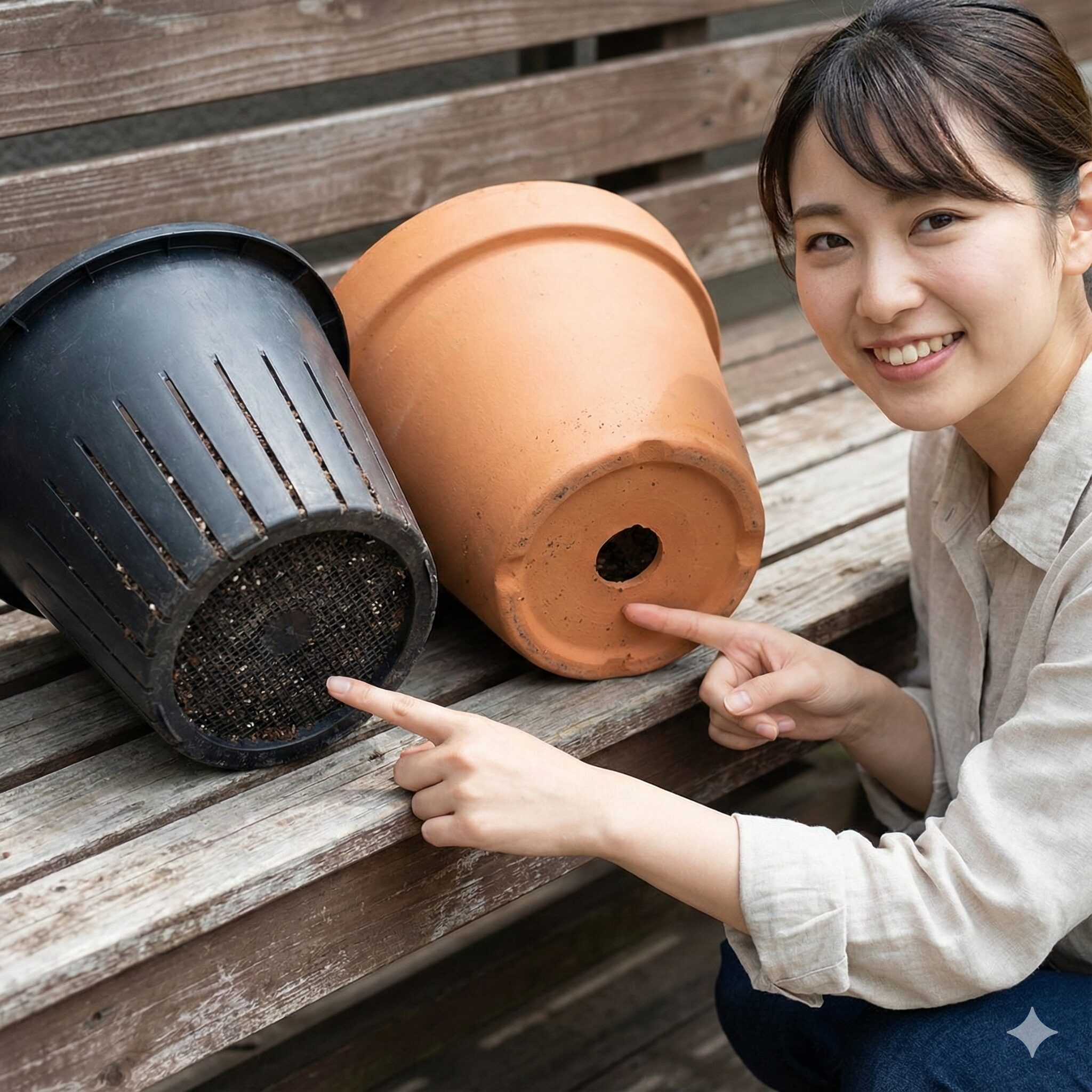 紫蘭 植え替え時期9 紫蘭の栽培におすすめの通気性が良いスリット鉢と素焼き鉢