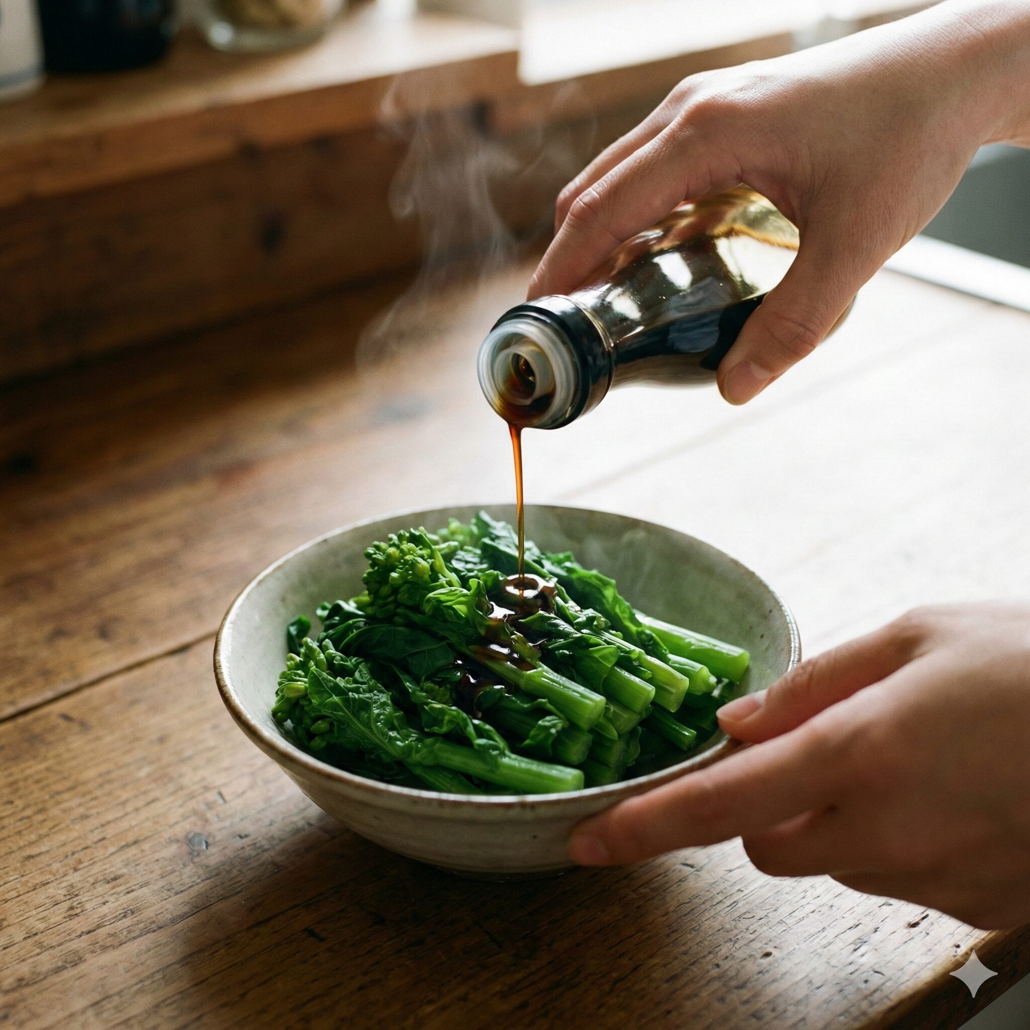 菜の花 レシピ 殿堂入り6　菜の花の和え物の味をプロ級にする下処理のテクニック「醤油洗い」