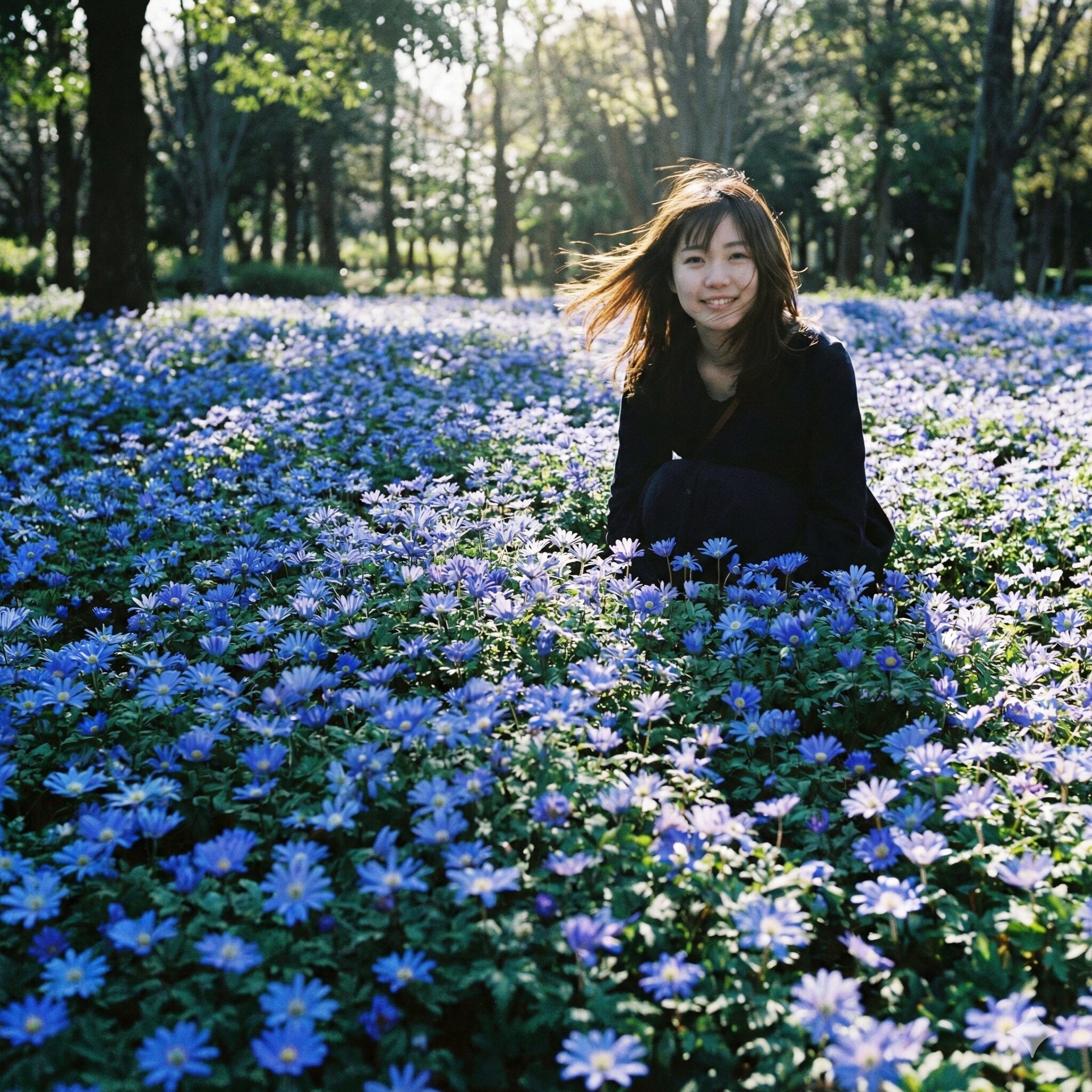 アネモネ ほったらかし6　地植えのほったらかし栽培におすすめのアネモネ・ブランダの開花様子