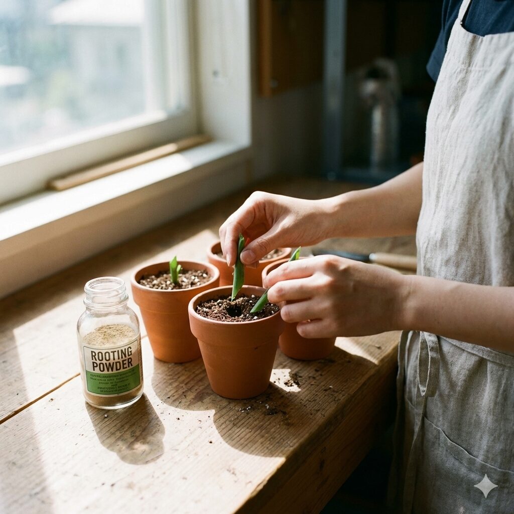 カンパニュラ ホワイトライクミー 育て方8　カンパニュラ ホワイトライクミーを増やすための正しい挿し木のやり方