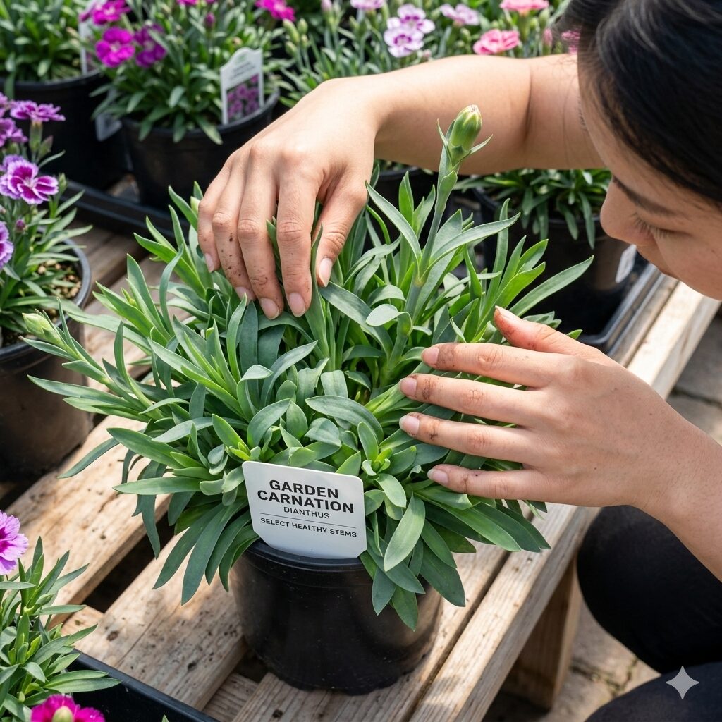 カーネーション 育て方 地植え2 地植えに適した健康で勢いのあるガーデンカーネーションの苗