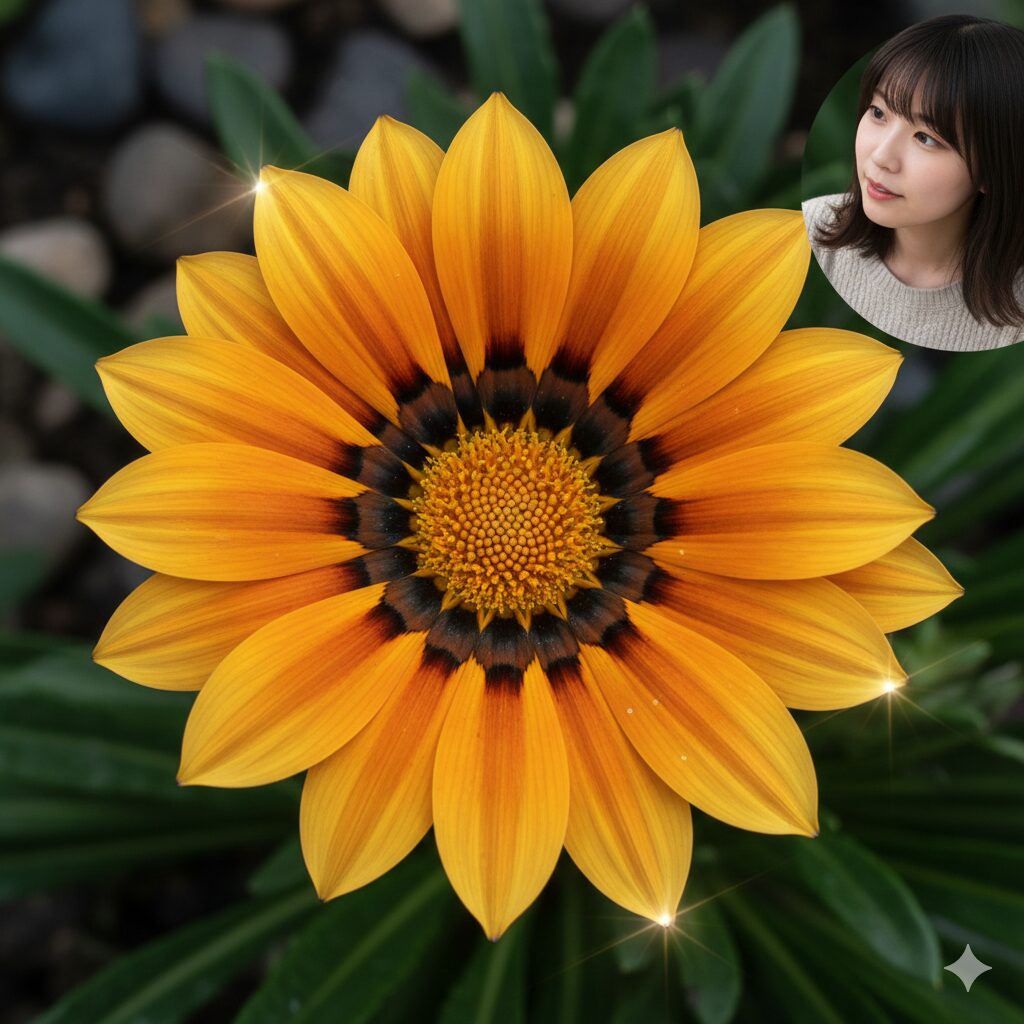 ガザニア 花言葉 怖い7 「勲章菊」という和名にふさわしい、勲章のように気高く整ったガザニアの花。