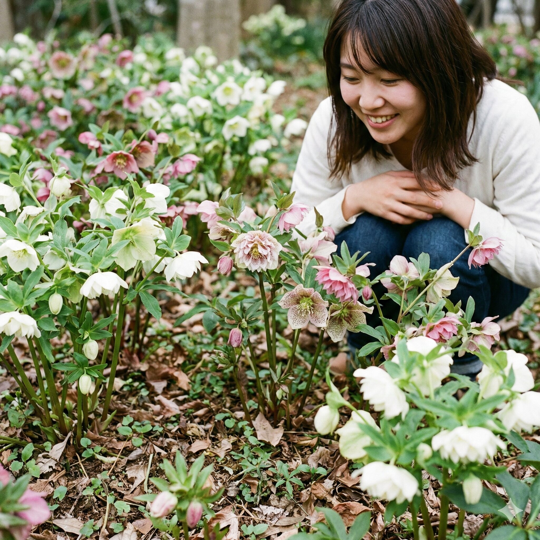 クリスマスローズこぼれ種放置