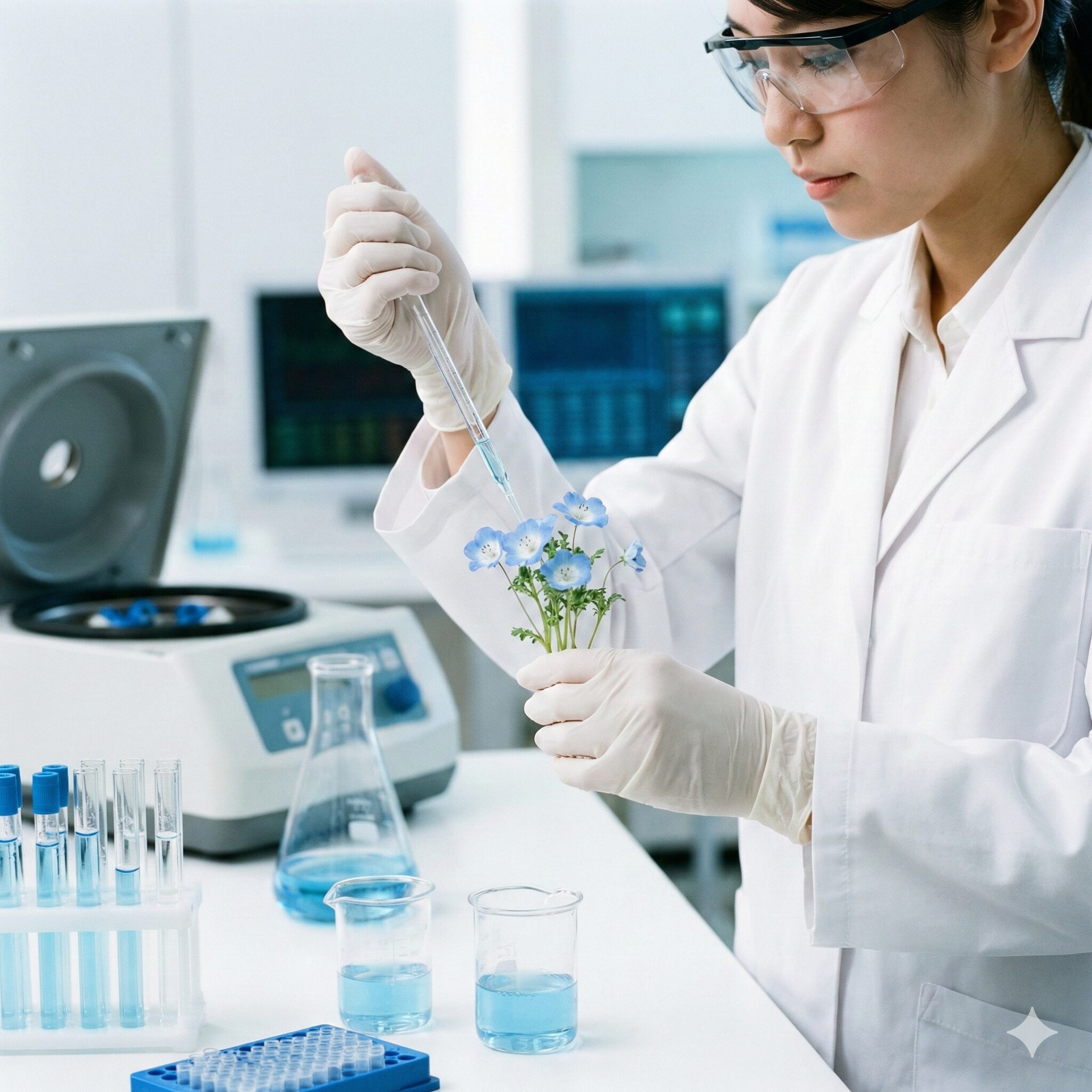 ネモフィラ毒性9 植物化学的な分析により安全性が調査されるネモフィラ