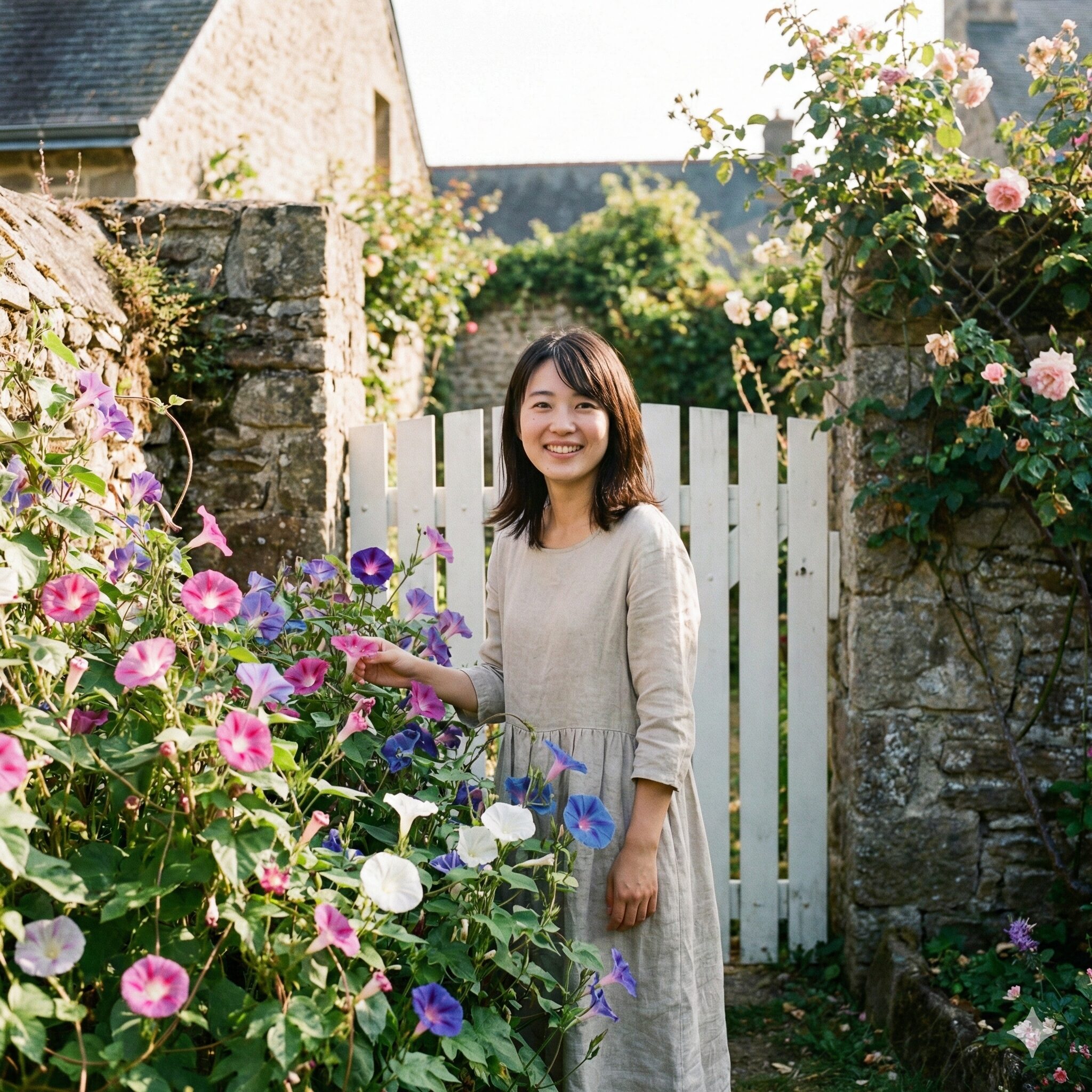 朝顔 白い虫1　朝顔の葉や茎に見られるハダニ、カイガラムシ、エカキムシなどによる様々な白い害虫被害の症状