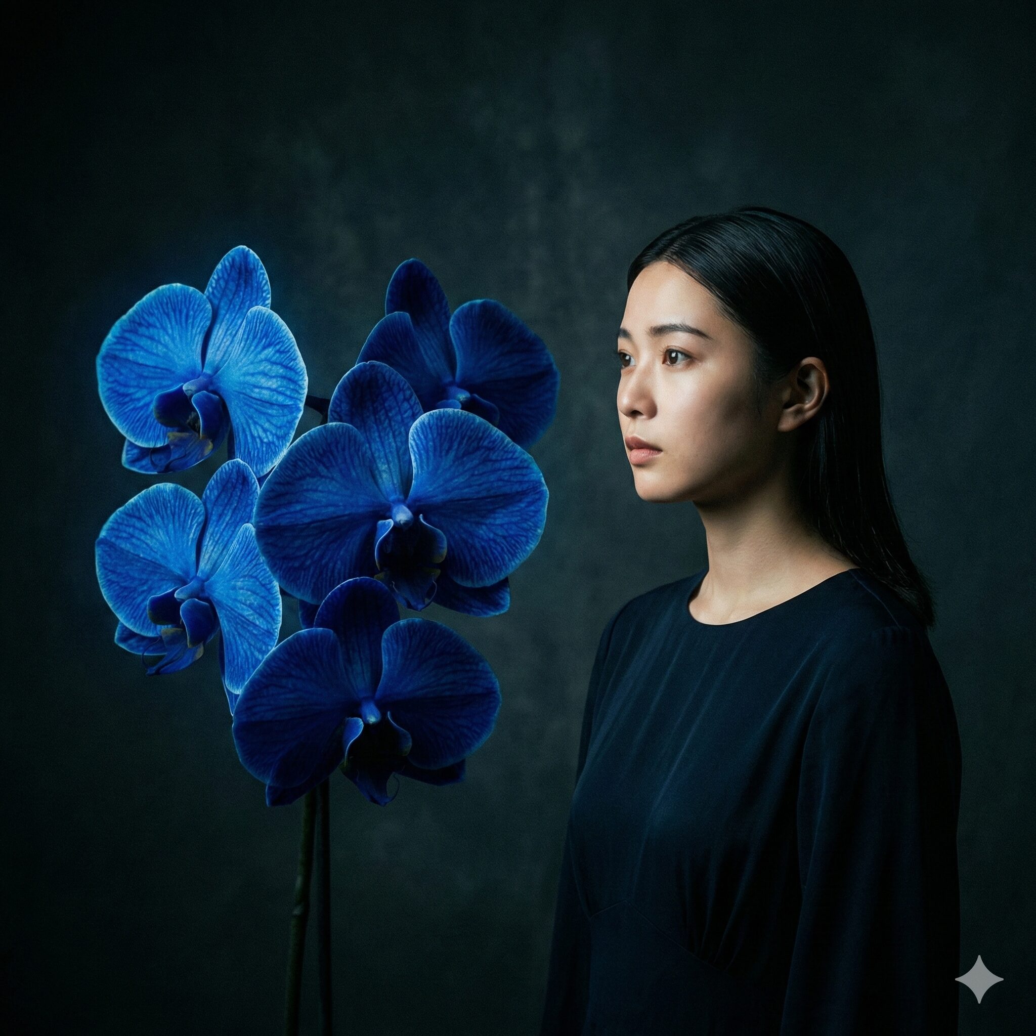 胡蝶蘭花言葉5　希少価値の高い、神秘的な青色の天然胡蝶蘭ブルージーン（Blue Gene）