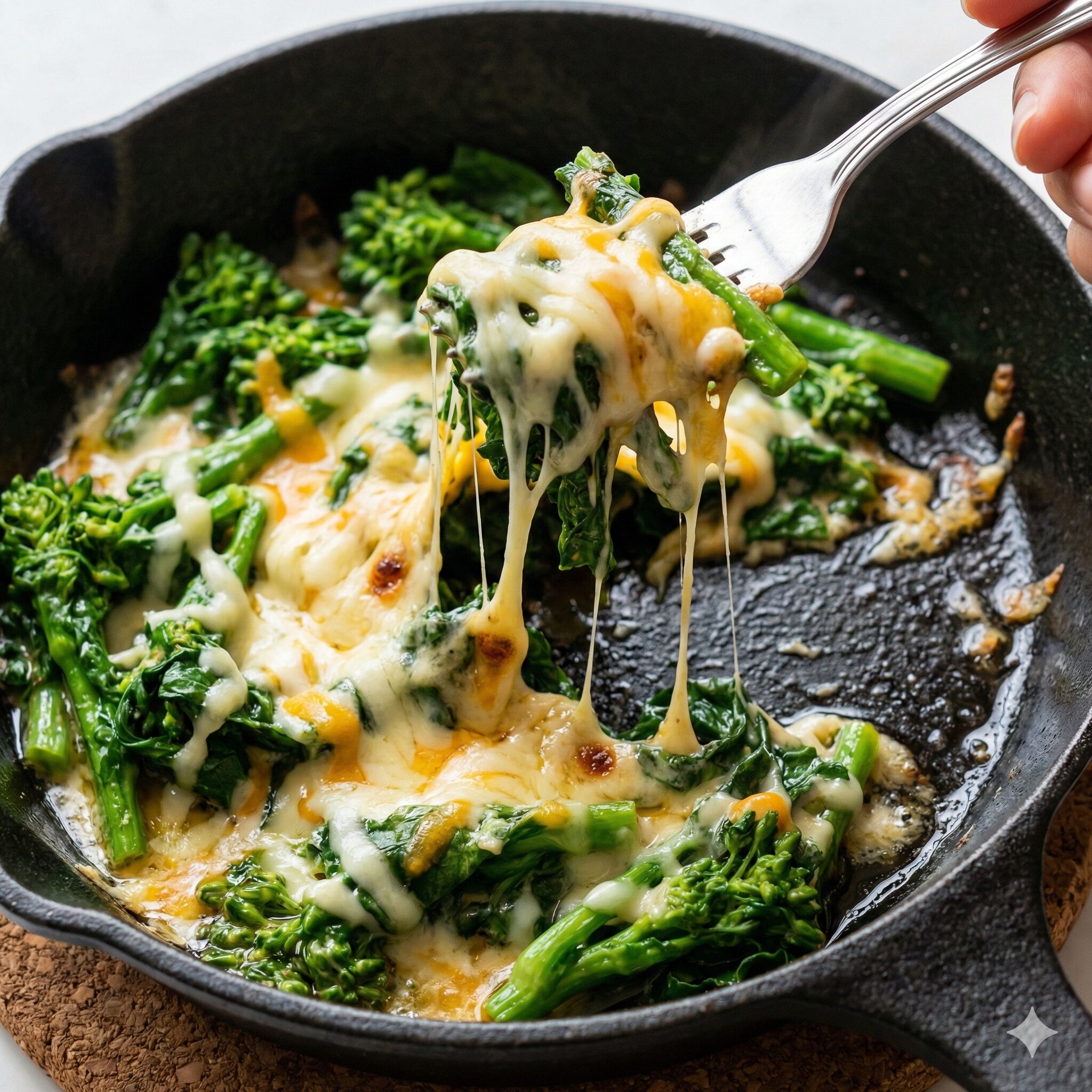 菜の花 炒めるだけ5　マヨネーズとチーズを絡めてマイルドに仕上げた菜の花の炒め物