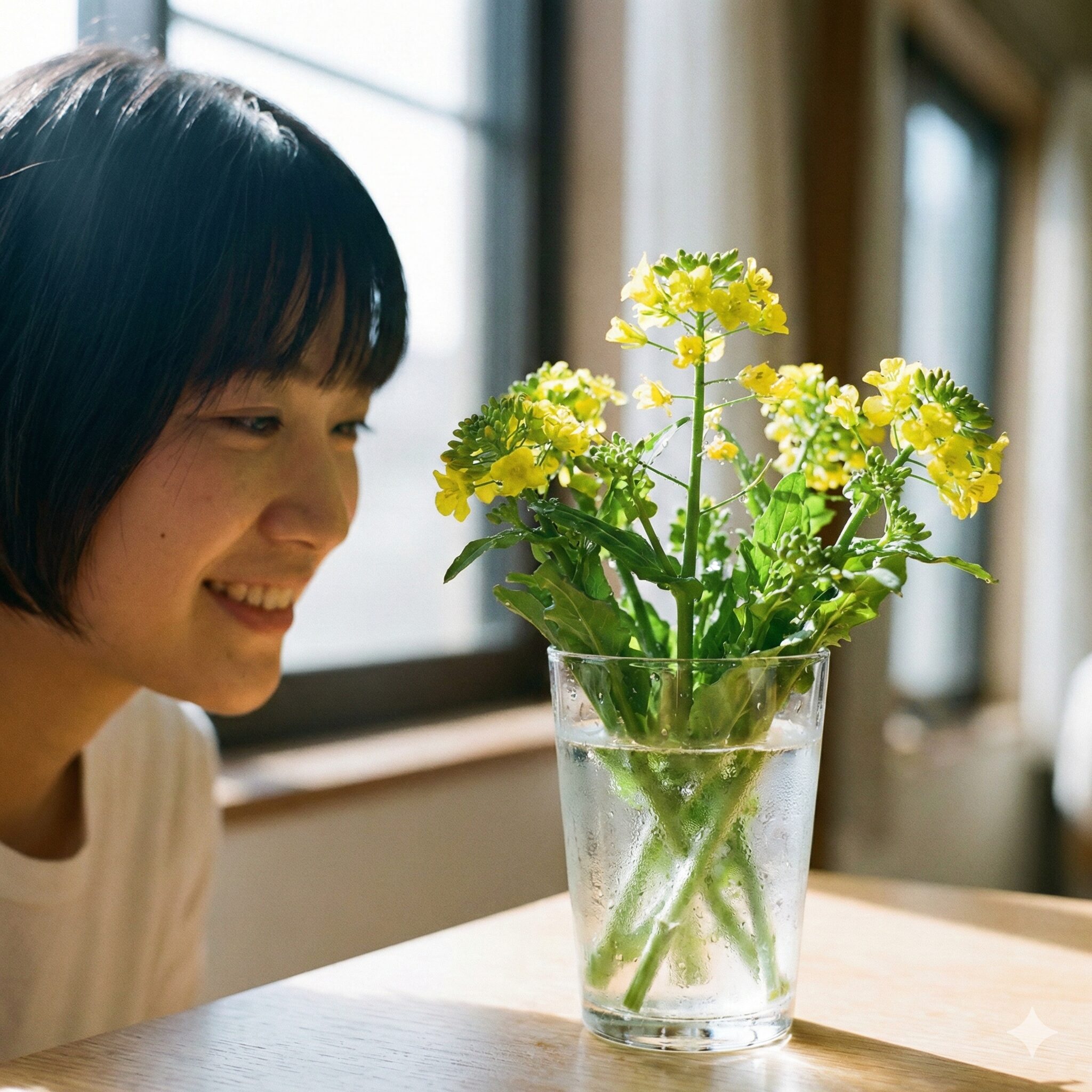 菜の花 花食べれる5　しんなりした菜の花を復活させるための正しい水揚げの手順