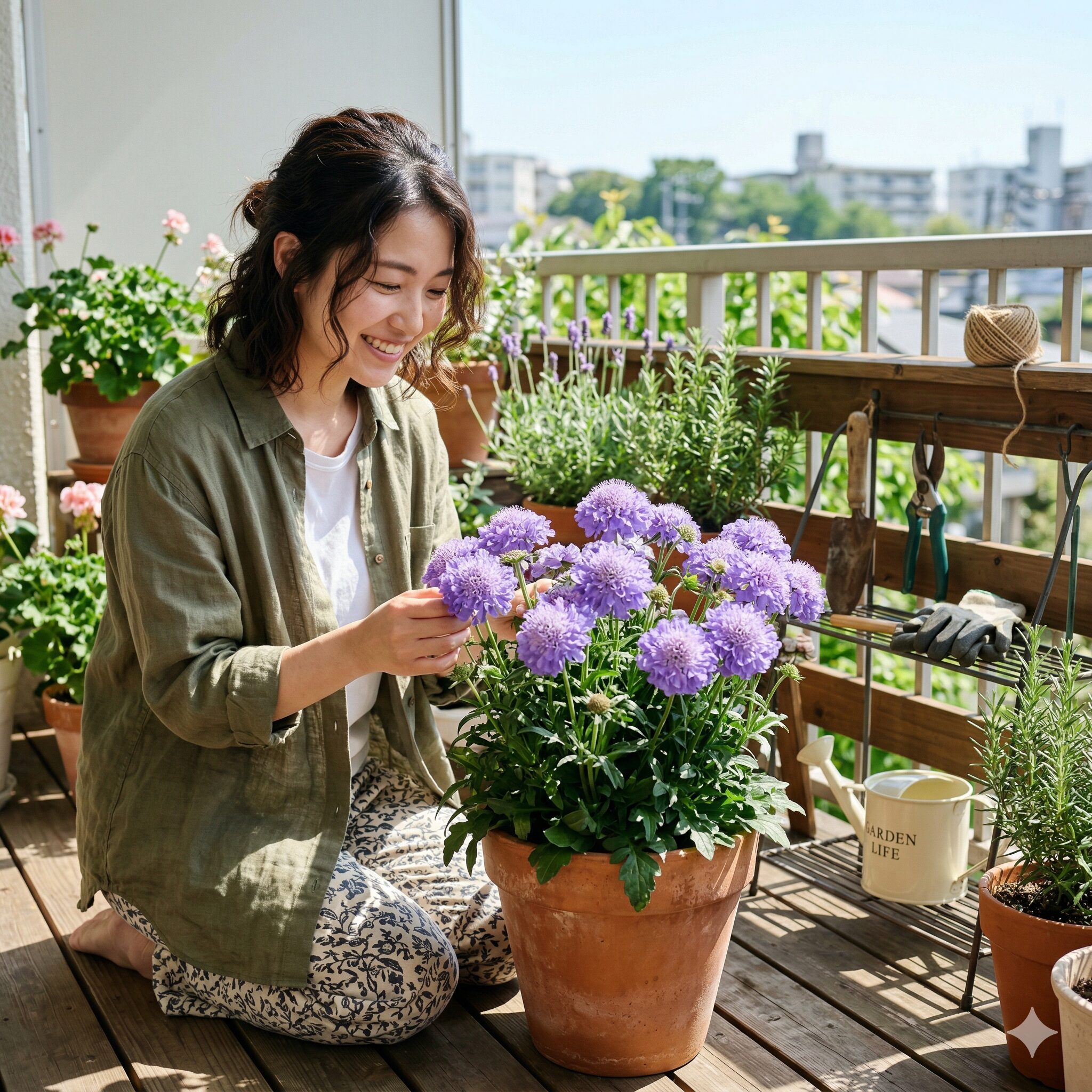 スカビオサ ブルーバルーン | My Garden