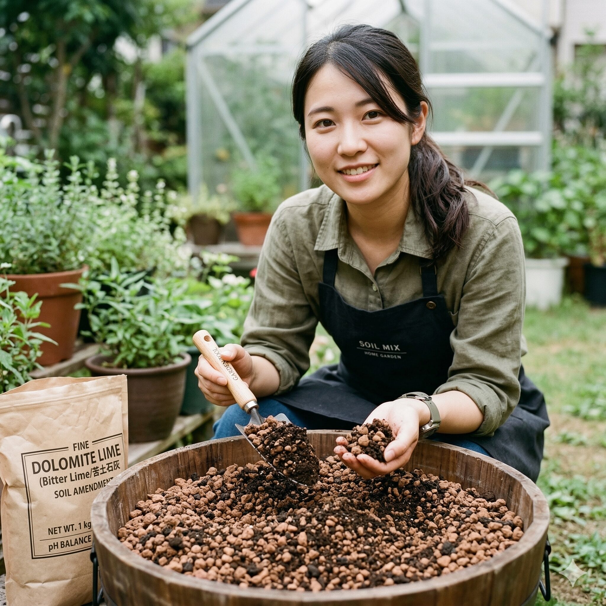 オキザリスアイアンクロス 育て方4　赤玉土と腐葉土を配合したオキザリスアイアンクロスに適した水はけの良い土