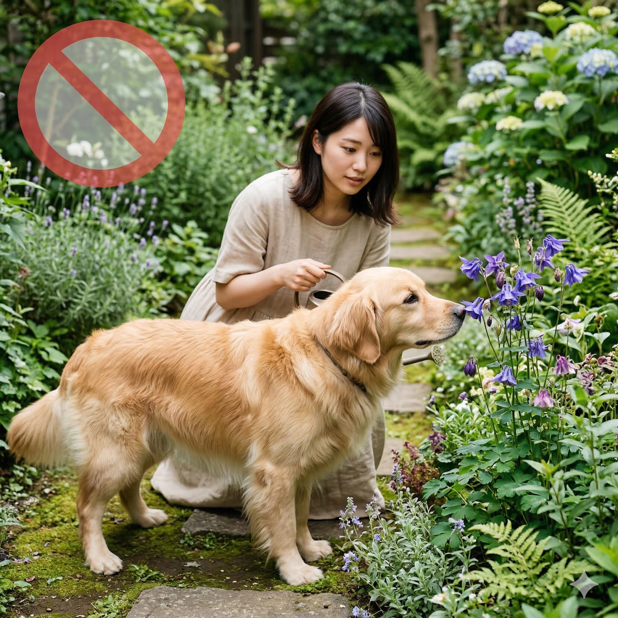 クロッカス 毒性6　庭の植物を誤食する危険がある犬への注意喚起