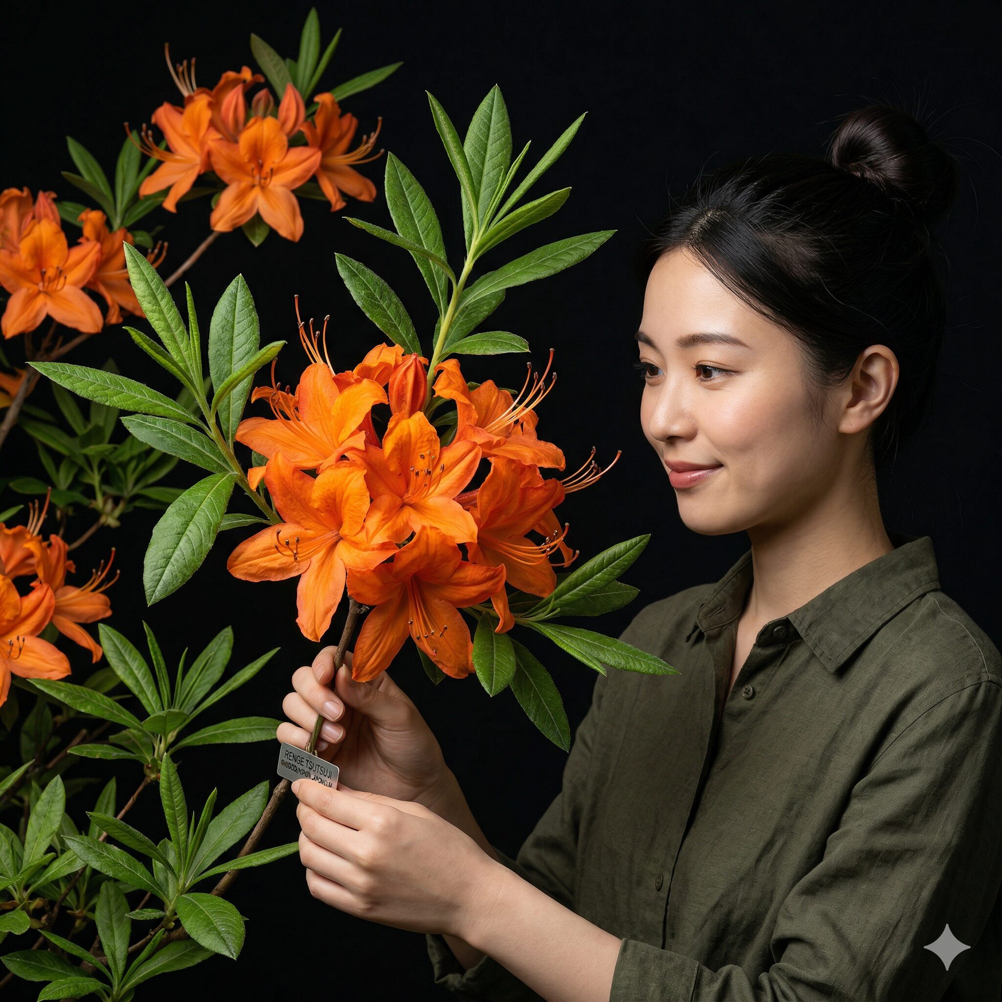 サルビア 蜜 毒6 毒性のあるオレンジ色のレンゲツツジの花