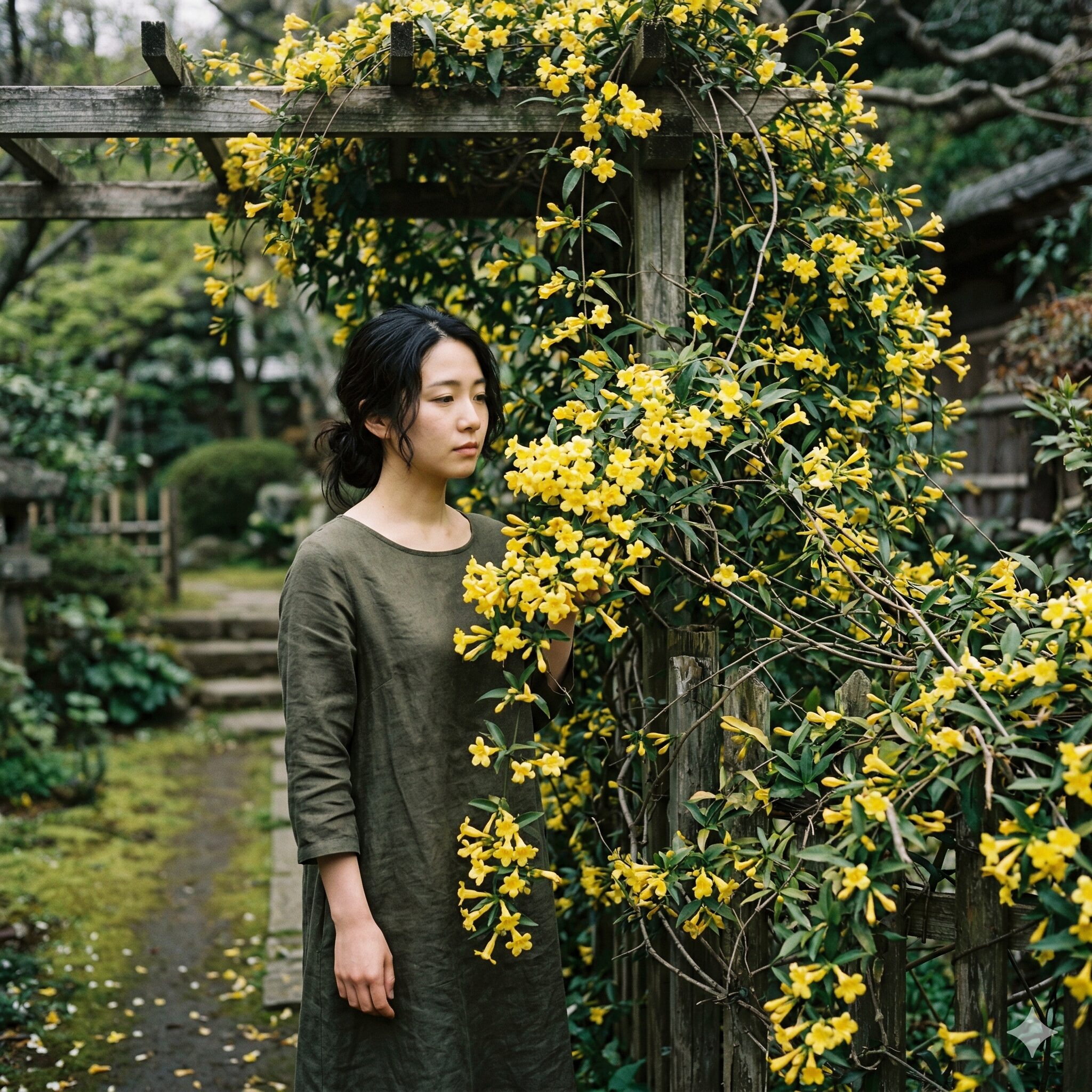 サルビア 蜜 毒7 庭に咲く猛毒のカロライナジャスミンの黄色い花