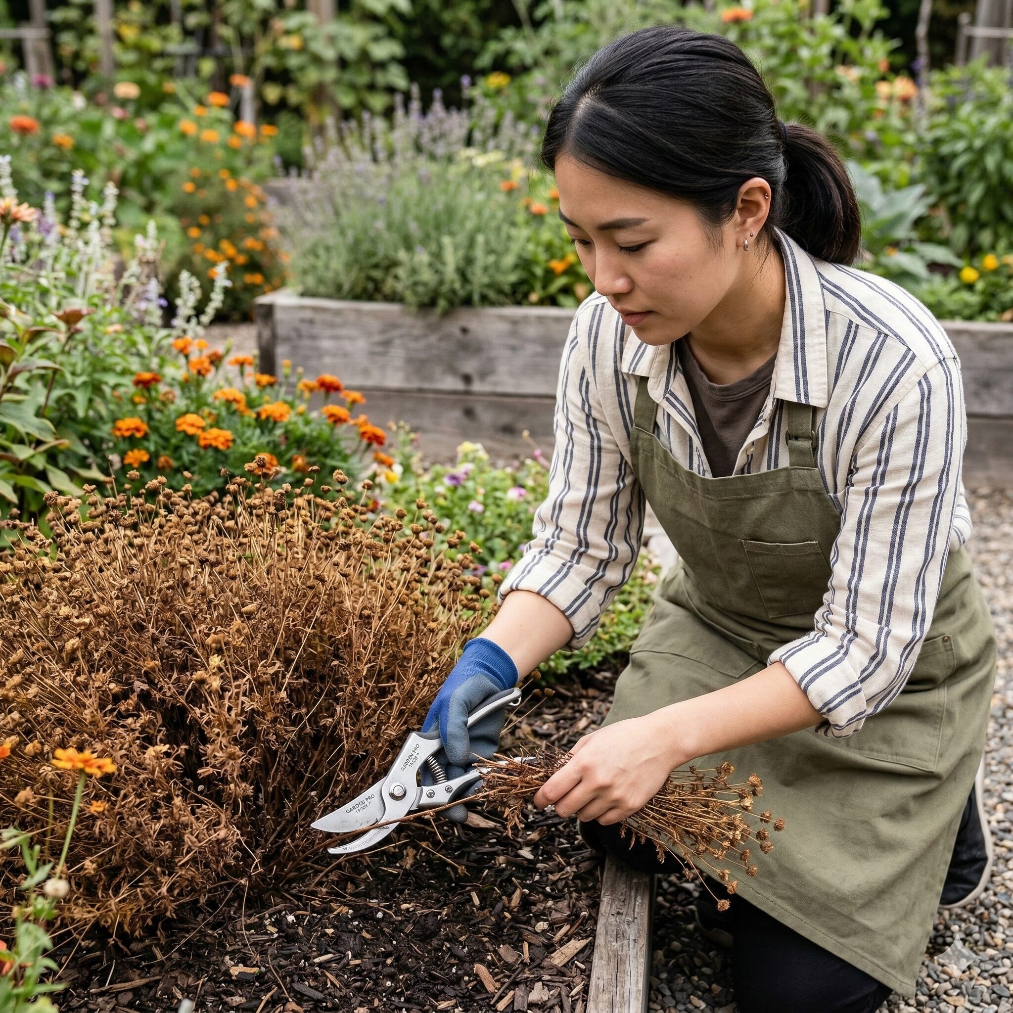 ダール ベルグ デージー 枯れ たら8　ダールベルグデージーを復活させるための株元からの強剪定（切り戻し）