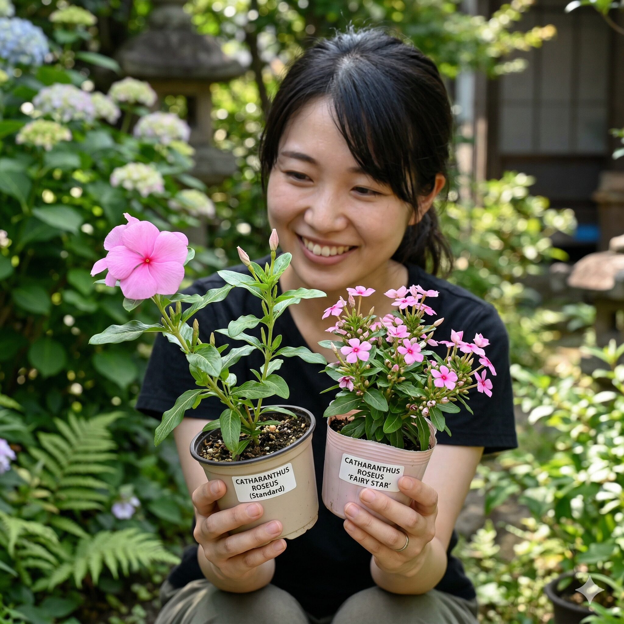 フェアリースター 開花時期2 フェアリースターの極小輪の花と八房性の特徴がわかるアップ写真
