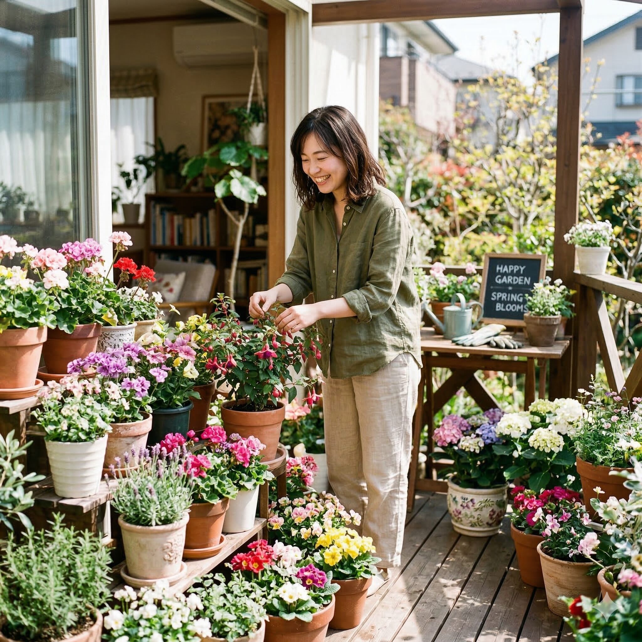 プリムラ オブコニカ 増やし方10　種まきや株分けで増やしたプリムラ・オブコニカが満開になった成功の風景
